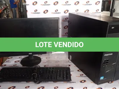 LOTE 445 - 01 CPU MARCA POSITIVO, 01 MONITOR MARCA AOC E 01 TECLADO. (NO ESTADO) ATENÇÃO! FAZER A VISITAÇÃO ANTES DE ARREMATAR, NÃO SABEMOS SE FUNCIONA, LEILÃO NÃO TEM GARANTIA E NEM DEVOLUÇÃO, SUJEITO A POSSÍVEIS AVARIAS VISÍVEIS/OCULTAS E/OU AUSÊNCIA DE COMPONENTES.