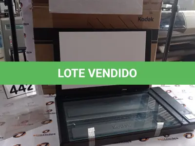 LOTE 442 - 01 SCANNER MARCA KODAK. (NO ESTADO) ATENÇÃO! FAZER A VISITAÇÃO ANTES DE ARREMATAR, NÃO SABEMOS SE FUNCIONA, LEILÃO NÃO TEM GARANTIA E NEM DEVOLUÇÃO, SUJEITO A POSSÍVEIS AVARIAS VISÍVEIS/OCULTAS E/OU AUSÊNCIA DE COMPONENTES.