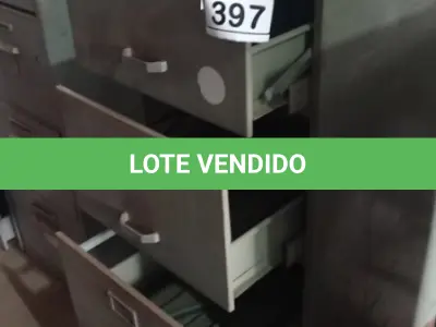 LOTE 397 - 01 ARQUIVO DE AÇO COM 04 GAVETAS. (NO ESTADO) ATENÇÃO! FAZER A VISITAÇÃO ANTES DE ARREMATAR, NÃO SABEMOS SE FUNCIONA, LEILÃO NÃO TEM GARANTIA E NEM DEVOLUÇÃO, SUJEITO A POSSÍVEIS AVARIAS VISÍVEIS/OCULTAS E/OU AUSÊNCIA DE COMPONENTES.