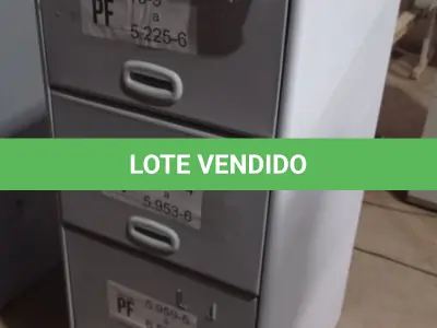 LOTE 407 - 01 ARQUIVO DE AÇO COM 04 GAVETAS. (NO ESTADO) ATENÇÃO! FAZER A VISITAÇÃO ANTES DE ARREMATAR, NÃO SABEMOS SE FUNCIONA, LEILÃO NÃO TEM GARANTIA E NEM DEVOLUÇÃO, SUJEITO A POSSÍVEIS AVARIAS VISÍVEIS/OCULTAS E/OU AUSÊNCIA DE COMPONENTES.