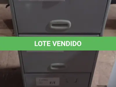 LOTE 401 - 01 ARQUIVO DE AÇO COM 04 GAVETAS. (NO ESTADO) ATENÇÃO! FAZER A VISITAÇÃO ANTES DE ARREMATAR, NÃO SABEMOS SE FUNCIONA, LEILÃO NÃO TEM GARANTIA E NEM DEVOLUÇÃO, SUJEITO A POSSÍVEIS AVARIAS VISÍVEIS/OCULTAS E/OU AUSÊNCIA DE COMPONENTES.
