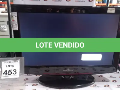 LOTE 453 - 01 TV LCD 26’’. (NO ESTADO) ATENÇÃO! FAZER A VISITAÇÃO ANTES DE ARREMATAR, NÃO SABEMOS SE FUNCIONA, LEILÃO NÃO TEM GARANTIA E NEM DEVOLUÇÃO, SUJEITO A POSSÍVEIS AVARIAS VISÍVEIS/OCULTAS E/OU AUSÊNCIA DE COMPONENTES.