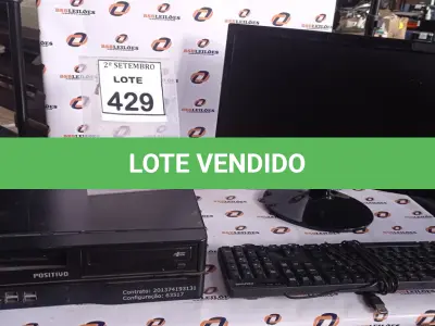 LOTE 429 - 01 CPU MARCA POSITIVO, 01 MONITOR MARCA SAMSUNG E 01 TECLADO. (NO ESTADO) ATENÇÃO! FAZER A VISITAÇÃO ANTES DE ARREMATAR, NÃO SABEMOS SE FUNCIONA, LEILÃO NÃO TEM GARANTIA E NEM DEVOLUÇÃO, SUJEITO A POSSÍVEIS AVARIAS VISÍVEIS/OCULTAS E/OU AUSÊNCIA DE COMPONENTES.
