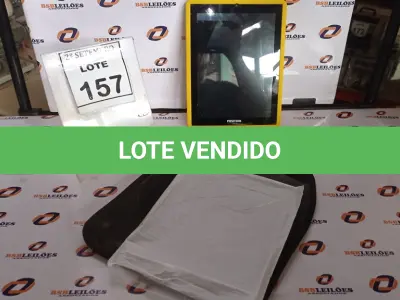 LOTE 157 - 01 TABLET MARCA POSITIVO. (NO ESTADO) ATENÇÃO! FAZER A VISITAÇÃO ANTES DE ARREMATAR, NÃO SABEMOS SE FUNCIONA, LEILÃO NÃO TEM GARANTIA E NEM DEVOLUÇÃO, SUJEITO A POSSÍVEIS AVARIAS VISÍVEIS/OCULTAS E/OU AUSÊNCIA DE COMPONENTES.