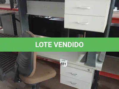 LOTE 481 - 02 MESAS E 02 CADEIRAS. (NO ESTADO) ATENÇÃO! FAZER A VISITAÇÃO ANTES DE ARREMATAR, NÃO SABEMOS SE FUNCIONA, LEILÃO NÃO TEM GARANTIA E NEM DEVOLUÇÃO, SUJEITO A POSSÍVEIS AVARIAS VISÍVEIS/OCULTAS E/OU AUSÊNCIA DE COMPONENTES.