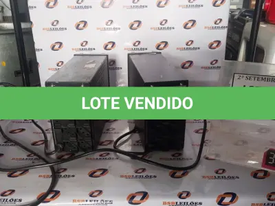 LOTE 290 - 02 NOBREAKS MARCA NHS. (NO ESTADO) ATENÇÃO! FAZER A VISITAÇÃO ANTES DE ARREMATAR, NÃO SABEMOS SE FUNCIONA, LEILÃO NÃO TEM GARANTIA E NEM DEVOLUÇÃO, SUJEITO A POSSÍVEIS AVARIAS VISÍVEIS/OCULTAS E/OU AUSÊNCIA DE COMPONENTES.
