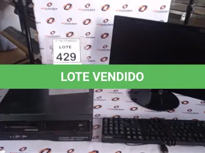 LOTE 429 - 01 CPU MARCA POSITIVO, 01 MONITOR MARCA SAMSUNG E 01 TECLADO. (NO ESTADO) ATENÇÃO! FAZER A VISITAÇÃO ANTES DE ARREMATAR, NÃO SABEMOS SE FUNCIONA, LEILÃO NÃO TEM GARANTIA E NEM DEVOLUÇÃO, SUJEITO A POSSÍVEIS AVARIAS VISÍVEIS/OCULTAS E/OU AUSÊNCIA DE COMPONENTES.