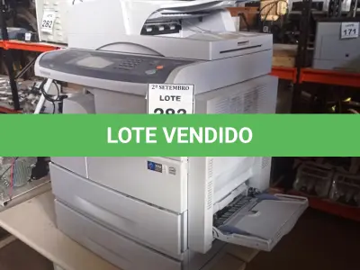 LOTE 283 - 01 IMPRESSORA MULTIFUNCIONAL MARCA SAMSUNG MODELO MULTIXPRESS 6555NX. (NO ESTADO) ATENÇÃO! FAZER A VISITAÇÃO ANTES DE ARREMATAR, NÃO SABEMOS SE FUNCIONA, LEILÃO NÃO TEM GARANTIA E NEM DEVOLUÇÃO, SUJEITO A POSSÍVEIS AVARIAS VISÍVEIS/OCULTAS E/OU AUSÊNCIA DE COMPONENTES.
