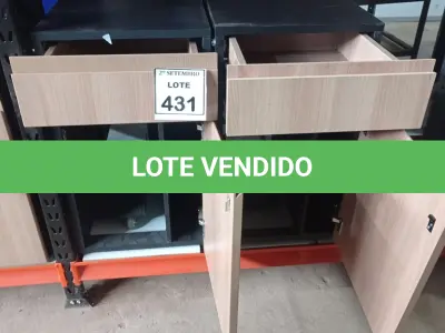 LOTE 431 - 02 GAVETEIROS COM 01 GAVETA E SUPORTE PARA CPU. (NO ESTADO) ATENÇÃO! FAZER A VISITAÇÃO ANTES DE ARREMATAR, NÃO SABEMOS SE FUNCIONA, LEILÃO NÃO TEM GARANTIA E NEM DEVOLUÇÃO, SUJEITO A POSSÍVEIS AVARIAS VISÍVEIS/OCULTAS E/OU AUSÊNCIA DE COMPONENTES.
