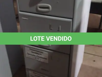 LOTE 405 - 01 ARQUIVO DE AÇO COM 04 GAVETAS. (NO ESTADO) ATENÇÃO! FAZER A VISITAÇÃO ANTES DE ARREMATAR, NÃO SABEMOS SE FUNCIONA, LEILÃO NÃO TEM GARANTIA E NEM DEVOLUÇÃO, SUJEITO A POSSÍVEIS AVARIAS VISÍVEIS/OCULTAS E/OU AUSÊNCIA DE COMPONENTES.