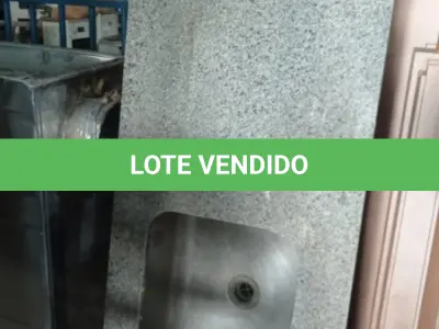 LOTE 392 - 01 PIA EM MÁRMORE COM 01 CUBA INOX 1,70X0,60. (NO ESTADO) ATENÇÃO! FAZER A VISITAÇÃO ANTES DE ARREMATAR, NÃO SABEMOS SE FUNCIONA, LEILÃO NÃO TEM GARANTIA E NEM DEVOLUÇÃO, SUJEITO A POSSÍVEIS AVARIAS VISÍVEIS/OCULTAS E/OU AUSÊNCIA DE COMPONENTES.