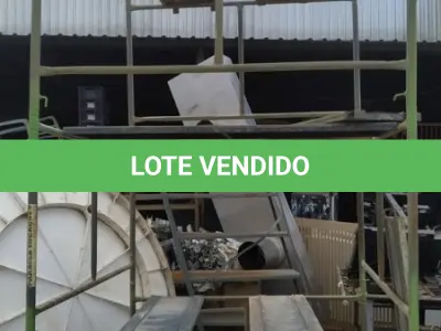 LOTE 185 - 10 PEÇAS ANDAIMES DE 1 X 1,50M COM 04 PLATAFORMA DE 1,50M. (NO ESTADO, NÃO SABEMOS SE FUNCIONA. LEILÃO NÃO TEM GARANTIA E NEM DEVOLUÇÃO, SUJEITO A POSSÍVEIS AVARIAS VISÍVEIS/OCULTAS E/OU AUSÊNCIA DE COMPONENTES)