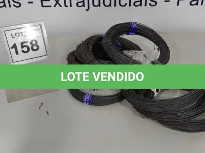 LOTE 158 - 10KG ARAME RECOZIDO BWG-16 - 1,65MM. (NO ESTADO, NÃO SABEMOS SE FUNCIONA. LEILÃO NÃO TEM GARANTIA E NEM DEVOLUÇÃO, SUJEITO A POSSÍVEIS AVARIAS VISÍVEIS/OCULTAS E/OU AUSÊNCIA DE COMPONENTES)