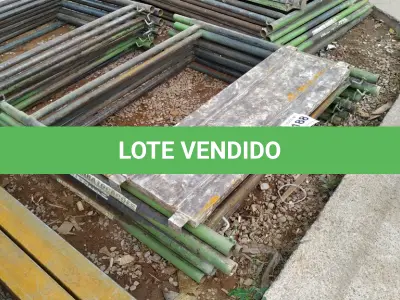 LOTE 188 - 10 PEÇAS ANDAIMES DE 1 X 1M COM 01 PLATAFORMA. (NO ESTADO, NÃO SABEMOS SE FUNCIONA. LEILÃO NÃO TEM GARANTIA E NEM DEVOLUÇÃO, SUJEITO A POSSÍVEIS AVARIAS VISÍVEIS/OCULTAS E/OU AUSÊNCIA DE COMPONENTES)