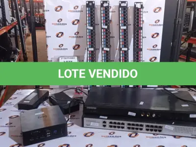 LOTE 015 - 01 SWITCH 24 PORTAS MARCA INTELBRAS, 01 APARELHO DVD MARCA SAMSUNG E 03 DOCK STATION MARCA DELL. (NO ESTADO) ATENÇÃO! FAZER A VISITAÇÃO ANTES DE ARREMATAR, NÃO SABEMOS SE FUNCIONA, LEILÃO NÃO TEM GARANTIA E NEM DEVOLUÇÃO, SUJEITO A POSSÍVEIS AVARIAS VISÍVEIS/OCULTAS E/OU AUSÊNCIA DE COMPONENTES.