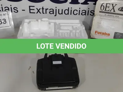 LOTE 163 - 01 RÁDIO FUTABA 6EX 2.4GHZ (NO ESTADO, NÃO SABEMOS SE FUNCIONA. LEILÃO NÃO TEM GARANTIA E NEM DEVOLUÇÃO, SUJEITO A POSSÍVEIS AVARIAS VISÍVEIS/OCULTAS E/OU AUSÊNCIA DE COMPONENTES)