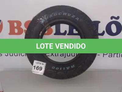 LOTE 169 - 01 PNEU ROADCRUZA 175/80R14 RA1100 92T (NO ESTADO, NÃO SABEMOS SE FUNCIONA. LEILÃO NÃO TEM GARANTIA E NEM DEVOLUÇÃO, SUJEITO A POSSÍVEIS AVARIAS VISÍVEIS/OCULTAS E/OU AUSÊNCIA DE COMPONENTES)