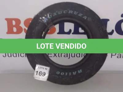 LOTE 169 - 01 PNEU ROADCRUZA 175/80R14 RA1100 92T (NO ESTADO, NÃO SABEMOS SE FUNCIONA. LEILÃO NÃO TEM GARANTIA E NEM DEVOLUÇÃO, SUJEITO A POSSÍVEIS AVARIAS VISÍVEIS/OCULTAS E/OU AUSÊNCIA DE COMPONENTES)