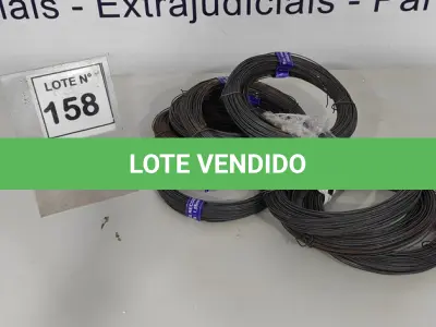 LOTE 158 - 10KG ARAME RECOZIDO BWG-16 - 1,65MM. (NO ESTADO, NÃO SABEMOS SE FUNCIONA. LEILÃO NÃO TEM GARANTIA E NEM DEVOLUÇÃO, SUJEITO A POSSÍVEIS AVARIAS VISÍVEIS/OCULTAS E/OU AUSÊNCIA DE COMPONENTES)