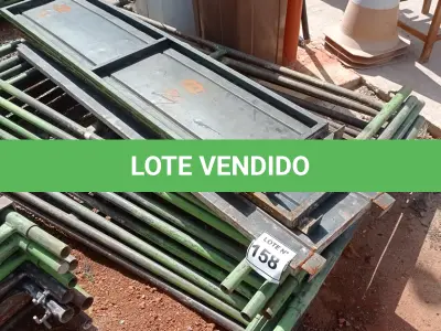 LOTE 158 - 10 PEÇAS ANDAIMES DE 1 X 1,50M COM 04 PLATAFORMA DE 1,50M. (NO ESTADO, NÃO SABEMOS SE FUNCIONA. LEILÃO NÃO TEM GARANTIA E NEM DEVOLUÇÃO, SUJEITO A POSSÍVEIS AVARIAS VISÍVEIS/OCULTAS E/OU AUSÊNCIA DE COMPONENTES)