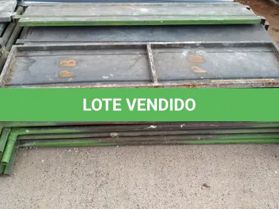 LOTE 187 - 10 PEÇAS ANDAIMES DE 1 X 1,50M COM 04 PLATAFORMA DE 1,50M. (NO ESTADO, NÃO SABEMOS SE FUNCIONA. LEILÃO NÃO TEM GARANTIA E NEM DEVOLUÇÃO, SUJEITO A POSSÍVEIS AVARIAS VISÍVEIS/OCULTAS E/OU AUSÊNCIA DE COMPONENTES)