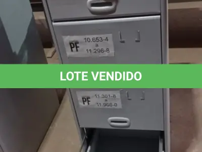 LOTE 415 - 01 ARQUIVO DE AÇO COM 04 GAVETAS. (NO ESTADO) ATENÇÃO! FAZER A VISITAÇÃO ANTES DE ARREMATAR, NÃO SABEMOS SE FUNCIONA, LEILÃO NÃO TEM GARANTIA E NEM DEVOLUÇÃO, SUJEITO A POSSÍVEIS AVARIAS VISÍVEIS/OCULTAS E/OU AUSÊNCIA DE COMPONENTES.