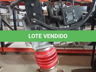 LOTE 134 - 01 COMPACTADOR DE SOLO MENEGOTTI RAM 75 GASOLINA. (NO ESTADO, NÃO SABEMOS SE FUNCIONA. LEILÃO NÃO TEM GARANTIA E NEM DEVOLUÇÃO, SUJEITO A POSSÍVEIS AVARIAS VISÍVEIS/OCULTAS E/OU AUSÊNCIA DE COMPONENTES)
