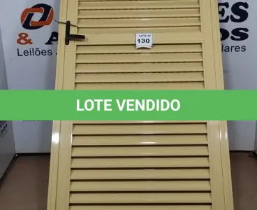 LOTE 130 - 01 PORTA DE ALUMÍNIO 2,47 X 0,93.NO ESTADO, NÃO SABEMOS SE FUNCIONA. LEILÃO NÃO TEM GARANTIA E NEM DEVOLUÇÃO, SUJEITO A POSSÍVEIS AVARIAS VISÍVEIS/OCULTAS E/OU AUSÊNCIA DE COMPONENTES)