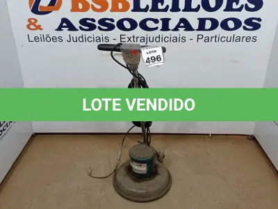 LOTE 496 - 01 ENCERADEIRA INDUSTRIAL. (NO ESTADO) ATENÇÃO! FAZER A VISITAÇÃO ANTES DE ARREMATAR, NÃO SABEMOS SE FUNCIONA, LEILÃO NÃO TEM GARANTIA E NEM DEVOLUÇÃO, SUJEITO A POSSÍVEIS AVARIAS VISÍVEIS/OCULTAS E/OU AUSÊNCIA DE COMPONENTES.