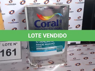 LOTE 161 - 01 LATA DE TINTA ACRILICA 18L NA COR BRANCA MARCA CORAL. (NO ESTADO, NÃO SABEMOS SE FUNCIONA. LEILÃO NÃO TEM GARANTIA E NEM DEVOLUÇÃO, SUJEITO A POSSÍVEIS AVARIAS VISÍVEIS/OCULTAS E/OU AUSÊNCIA DE COMPONENTES)