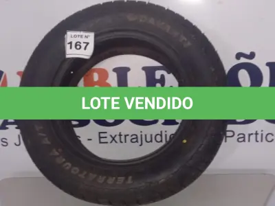 LOTE 167 - 01 PNEU DAVANTI 265/60R18 TERRATOURA A/T RWL 110T (NO ESTADO, NÃO SABEMOS SE FUNCIONA. LEILÃO NÃO TEM GARANTIA E NEM DEVOLUÇÃO, SUJEITO A POSSÍVEIS AVARIAS VISÍVEIS/OCULTAS E/OU AUSÊNCIA DE COMPONENTES)