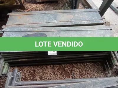 LOTE 175 - 10 PEÇAS ANDAIMES DE 1 X 1,50M COM 04 PLATAFORMA DE 1,50M. (NO ESTADO, NÃO SABEMOS SE FUNCIONA. LEILÃO NÃO TEM GARANTIA E NEM DEVOLUÇÃO, SUJEITO A POSSÍVEIS AVARIAS VISÍVEIS/OCULTAS E/OU AUSÊNCIA DE COMPONENTES)