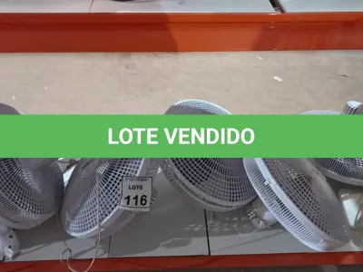 LOTE 116 - 07 VENTILADORES MARCAS VARIADAS. (NO ESTADO) ATENÇÃO! FAZER A VISITAÇÃO ANTES DE ARREMATAR, NÃO SABEMOS SE FUNCIONA, LEILÃO NÃO TEM GARANTIA E NEM DEVOLUÇÃO, SUJEITO A POSSÍVEIS AVARIAS VISÍVEIS/OCULTAS E/OU AUSÊNCIA DE COMPONENTES.