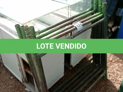 LOTE 171 - 07 PEÇAS ANDAIMES DE 1 X 1M (NO ESTADO, NÃO SABEMOS SE FUNCIONA. LEILÃO NÃO TEM GARANTIA E NEM DEVOLUÇÃO, SUJEITO A POSSÍVEIS AVARIAS VISÍVEIS/OCULTAS E/OU AUSÊNCIA DE COMPONENTES)
