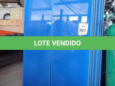 LOTE 501 - 10 PAINÉIS DE VIDRO NA COR AZUL DE 2,38X0,47. (NO ESTADO) ATENÇÃO! FAZER A VISITAÇÃO ANTES DE ARREMATAR, NÃO SABEMOS SE FUNCIONA, LEILÃO NÃO TEM GARANTIA E NEM DEVOLUÇÃO, SUJEITO A POSSÍVEIS AVARIAS VISÍVEIS/OCULTAS E/OU AUSÊNCIA DE COMPONENTES.