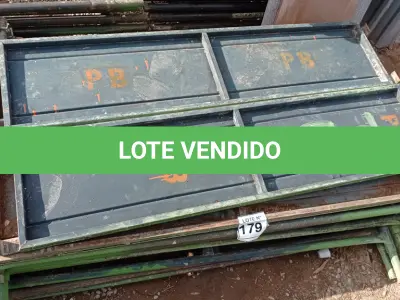LOTE 179 - 10 PEÇAS ANDAIMES DE 1 X 1,50M COM 04 PLATAFORMA DE 1,50M. (NO ESTADO, NÃO SABEMOS SE FUNCIONA. LEILÃO NÃO TEM GARANTIA E NEM DEVOLUÇÃO, SUJEITO A POSSÍVEIS AVARIAS VISÍVEIS/OCULTAS E/OU AUSÊNCIA DE COMPONENTES)