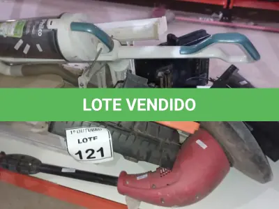 LOTE 121 - 01 ROÇADEIRA ELÉTRICA, 01 ASPIRADOR DE PÓ, 04 QUADROS DE DISTRIBUIÇÃO DE FIBRA ÓPTICA E VÁRIAS ANTENAS SETORIAIS UBIQUITI. (NO ESTADO) ATENÇÃO! FAZER A VISITAÇÃO ANTES DE ARREMATAR, NÃO SABEMOS SE FUNCIONA, LEILÃO NÃO TEM GARANTIA E NEM DEVOLUÇÃO, SUJEITO A POSSÍVEIS AVARIAS VISÍVEIS/OCULTAS E/OU AUSÊNCIA DE COMPONENTES.