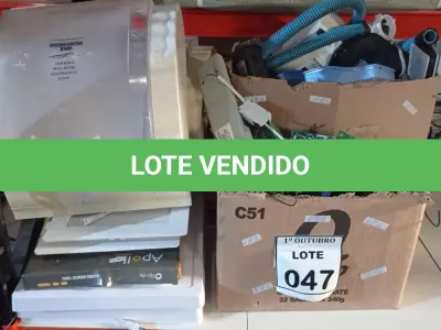 LOTE 047 - 01 LOTE COM VÁRIAS PLACAS DE MOTOR ELÉTRICO, LUMINÁRIAS, DISPENSES, INTERFONES, INTERFACE CELULAR MC-1T E ELETRÔNICOS DIVERSOS. (NO ESTADO) ATENÇÃO! FAZER A VISITAÇÃO ANTES DE ARREMATAR, NÃO SABEMOS SE FUNCIONA, LEILÃO NÃO TEM GARANTIA E NEM DEVOLUÇÃO, SUJEITO A POSSÍVEIS AVARIAS VISÍVEIS/OCULTAS E/OU AUSÊNCIA DE COMPONENTES.
