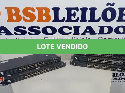 LOTE 058 - 05 SWITCHES 24 PORTAS MARCA HP. (NO ESTADO) ATENÇÃO! FAZER A VISITAÇÃO ANTES DE ARREMATAR, NÃO SABEMOS SE FUNCIONA, LEILÃO NÃO TEM GARANTIA E NEM DEVOLUÇÃO, SUJEITO A POSSÍVEIS AVARIAS VISÍVEIS/OCULTAS E/OU AUSÊNCIA DE COMPONENTES.