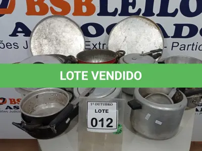 LOTE 012 - 01 LOTE COM VÁRIAS PANELAS MODELOS DIVERSOS. (NO ESTADO) ATENÇÃO! FAZER A VISITAÇÃO ANTES DE ARREMATAR, NÃO SABEMOS SE FUNCIONA, LEILÃO NÃO TEM GARANTIA E NEM DEVOLUÇÃO, SUJEITO A POSSÍVEIS AVARIAS VISÍVEIS/OCULTAS E/OU AUSÊNCIA DE COMPONENTES.
