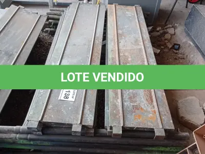 LOTE 138 - 10 PEÇAS ANDAIMES DE 1 X 1,50M COM 04 PLATAFORMA DE 1,50M (NO ESTADO, NÃO SABEMOS SE FUNCIONA. LEILÃO NÃO TEM GARANTIA E NEM DEVOLUÇÃO, SUJEITO A POSSÍVEIS AVARIAS VISÍVEIS/OCULTAS E/OU AUSÊNCIA DE COMPONENTES)