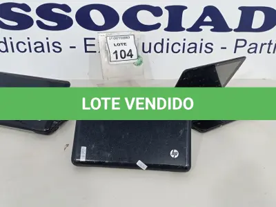 LOTE 104 - 03 NETBOOKS SEM BATERIA MARCA HP. (NO ESTADO) ATENÇÃO! FAZER A VISITAÇÃO ANTES DE ARREMATAR, NÃO SABEMOS SE FUNCIONA, LEILÃO NÃO TEM GARANTIA E NEM DEVOLUÇÃO, SUJEITO A POSSÍVEIS AVARIAS VISÍVEIS/OCULTAS E/OU AUSÊNCIA DE COMPONENTES.