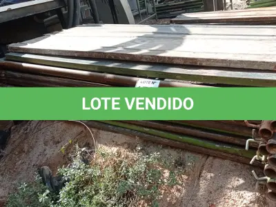LOTE 173 - 10 PEÇAS ANDAIMES DE 1 X 1,50M COM 04 PLATAFORMA DE 1,50M. (NO ESTADO, NÃO SABEMOS SE FUNCIONA. LEILÃO NÃO TEM GARANTIA E NEM DEVOLUÇÃO, SUJEITO A POSSÍVEIS AVARIAS VISÍVEIS/OCULTAS E/OU AUSÊNCIA DE COMPONENTES)