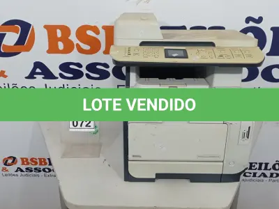 LOTE 072 - 01 IMPRESSORA MULTIFUNCIONAL MARCA HP MODELO CM2320FXI MFP. (NO ESTADO) ATENÇÃO! FAZER A VISITAÇÃO ANTES DE ARREMATAR, NÃO SABEMOS SE FUNCIONA, LEILÃO NÃO TEM GARANTIA E NEM DEVOLUÇÃO, SUJEITO A POSSÍVEIS AVARIAS VISÍVEIS/OCULTAS E/OU AUSÊNCIA DE COMPONENTES
