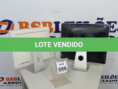 LOTE 066 - 02 IMACS APPLE. (NO ESTADO) ATENÇÃO! FAZER A VISITAÇÃO ANTES DE ARREMATAR, NÃO SABEMOS SE FUNCIONA, LEILÃO NÃO TEM GARANTIA E NEM DEVOLUÇÃO, SUJEITO A POSSÍVEIS AVARIAS VISÍVEIS/OCULTAS E/OU AUSÊNCIA DE COMPONENTES.