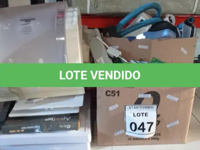 LOTE 047 - 01 LOTE COM VÁRIAS PLACAS DE MOTOR ELÉTRICO, LUMINÁRIAS, DISPENSES, INTERFONES, INTERFACE CELULAR MC-1T E ELETRÔNICOS DIVERSOS. (NO ESTADO) ATENÇÃO! FAZER A VISITAÇÃO ANTES DE ARREMATAR, NÃO SABEMOS SE FUNCIONA, LEILÃO NÃO TEM GARANTIA E NEM DEVOLUÇÃO, SUJEITO A POSSÍVEIS AVARIAS VISÍVEIS/OCULTAS E/OU AUSÊNCIA DE COMPONENTES.