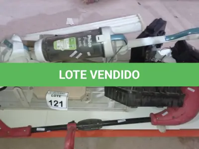 LOTE 121 - 01 ROÇADEIRA ELÉTRICA, 01 ASPIRADOR DE PÓ, 04 QUADROS DE DISTRIBUIÇÃO DE FIBRA ÓPTICA E VÁRIAS ANTENAS SETORIAIS UBIQUITI. (NO ESTADO) ATENÇÃO! FAZER A VISITAÇÃO ANTES DE ARREMATAR, NÃO SABEMOS SE FUNCIONA, LEILÃO NÃO TEM GARANTIA E NEM DEVOLUÇÃO, SUJEITO A POSSÍVEIS AVARIAS VISÍVEIS/OCULTAS E/OU AUSÊNCIA DE COMPONENTES.