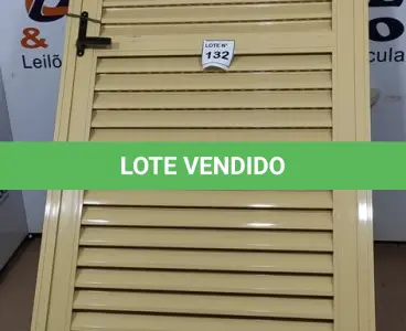 LOTE 132 - 01 PORTA DE ALUMÍNIO 2,47 X 0,93.NO ESTADO, NÃO SABEMOS SE FUNCIONA. LEILÃO NÃO TEM GARANTIA E NEM DEVOLUÇÃO, SUJEITO A POSSÍVEIS AVARIAS VISÍVEIS/OCULTAS E/OU AUSÊNCIA DE COMPONENTES)