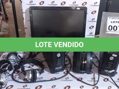 LOTE 007 - 03 NOBREAKS, 01 ALL INN ONE MARCA POSITIVO E 03 HEADPHONES. (NO ESTADO) ATENÇÃO! FAZER A VISITAÇÃO ANTES DE ARREMATAR, NÃO SABEMOS SE FUNCIONA, LEILÃO NÃO TEM GARANTIA E NEM DEVOLUÇÃO, SUJEITO A POSSÍVEIS AVARIAS VISÍVEIS/OCULTAS E/OU AUSÊNCIA DE COMPONENTES.