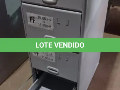 LOTE 415 - 01 ARQUIVO DE AÇO COM 04 GAVETAS. (NO ESTADO) ATENÇÃO! FAZER A VISITAÇÃO ANTES DE ARREMATAR, NÃO SABEMOS SE FUNCIONA, LEILÃO NÃO TEM GARANTIA E NEM DEVOLUÇÃO, SUJEITO A POSSÍVEIS AVARIAS VISÍVEIS/OCULTAS E/OU AUSÊNCIA DE COMPONENTES.
